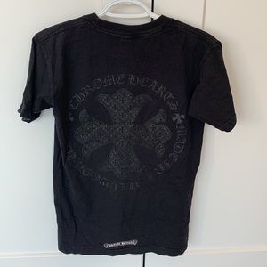 Mens chrome heart shirt black S